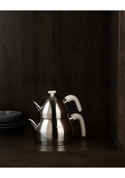 Feuille Çaydanlık Takımı - Çelik - 1000 ml + 2150 ml