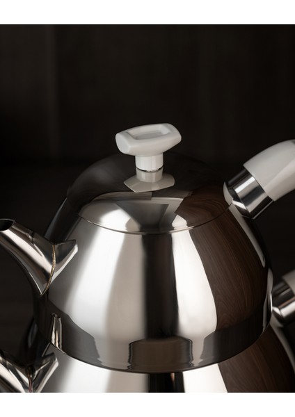 Feuille Çaydanlık Takımı - Çelik - 1000 ml + 2150 ml indirimleri