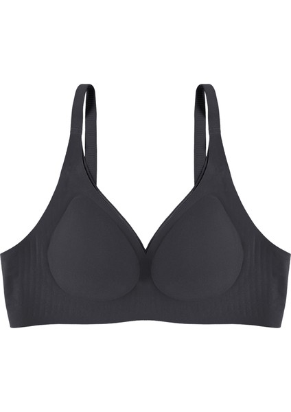 Balensiz Lazer Dikişsiz Kaplı Dekolteli Büstiyer Sütyen