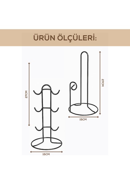 Zümrüt Metal Tezgah Üstü Mutfak Seti | Fincanlık & Kağıt Havluluk fiyatları