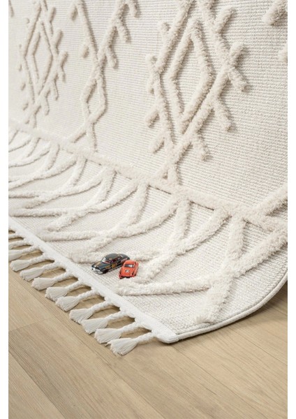 Krem Modern Dokuma Halı Yolluk Antre Oturma Odası Salon Mutfak Halısı modelleri