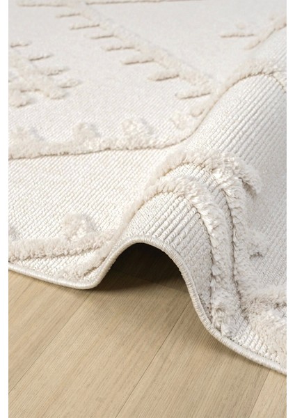 Krem Modern Dokuma Halı Yolluk Antre Oturma Odası Salon Mutfak Halısı fırsatları