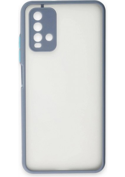 Xiaomi Redmi 9t Kılıf Montreal Silikon Kapak - Gri