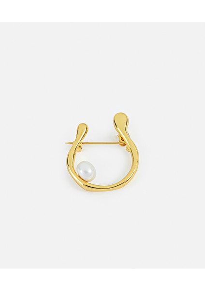 Suni Incili Metal Broş IW6250057003265