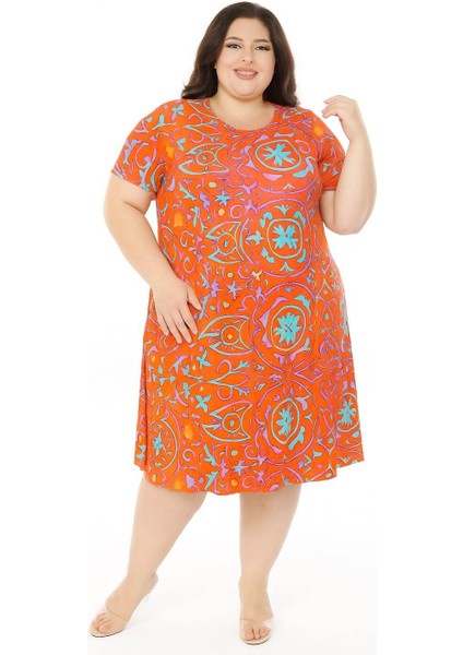 Kadın Büyük Beden Viskon Elbise fiyatları