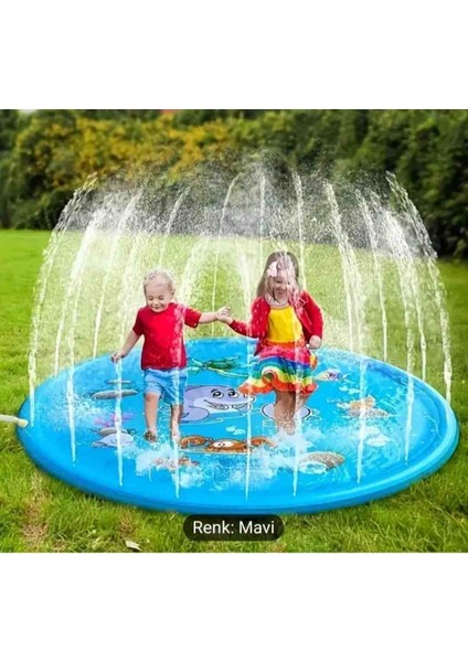 100CM Bahçe Şu Sprey Matı Pvc Şişme Su Oyun Havuzu Matı Yaz Oyunları Şişme Mat