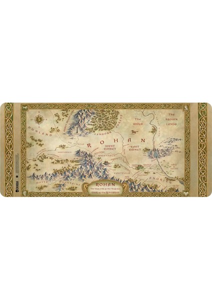 Lord Of The Rings War Of The Rohirrim Map Mousepad Xxl 90×40