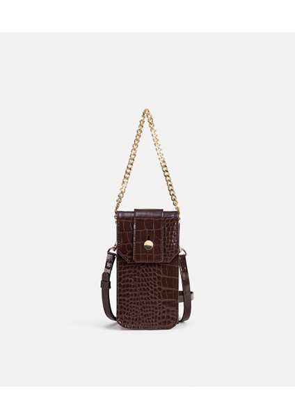 Timsah Derisi Görünümlü Çift Askılı Çanta IW6250052045074