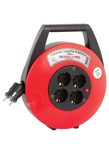 0741050010 Makaralı Uzatma Kablosu (El Tipi) 10 Metre