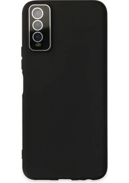 Vivo Y11S Kılıf Lansman Glass Kapak - Siyah