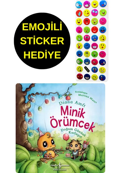 Emojili Sticker Hediye - Okul Öncesi Resimli Kitaplar - Minik Örümcek