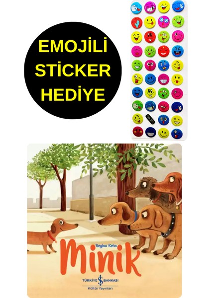 Emojili Sticker Hediye - Okul Öncesi Resimli Kitaplar - Minik