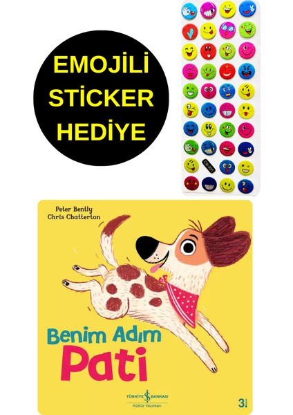 Emojili Sticker Hediye - Okul Öncesi Resimli Kitaplar - Benim Adım Pati