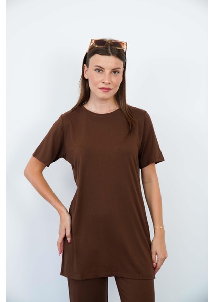 Tunik & Pantolon Takım-Kahverengi fiyatları