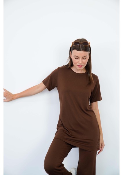 Tunik & Pantolon Takım-Kahverengi indirimleri