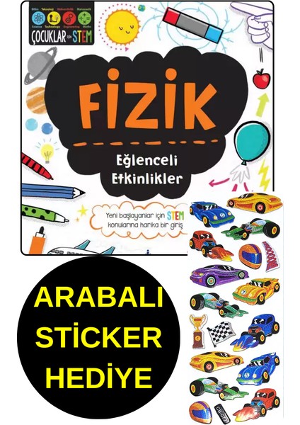 Arabalı Sticker Hediye - Fizik - Eğlenceli Etkinlikler - Çocuklar İçin Stem