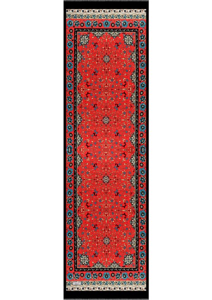 Kırmızı Sarmaşık Desen Dar Ipek Fular fırsatları