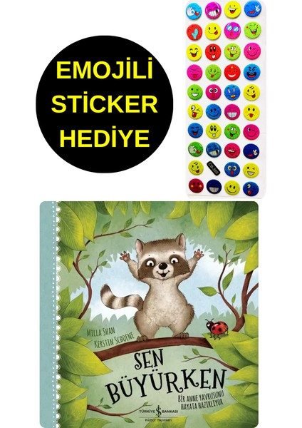 Emojili Sticker Hediye - Okul Öncesi Resimli Kitaplar - Sen Büyürken