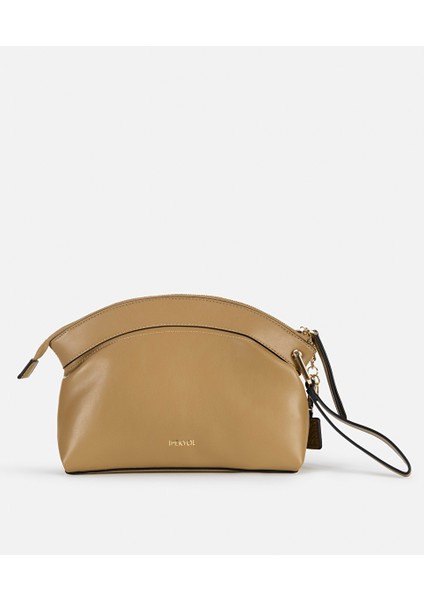 Deri Görünümlü Monogram Tokalı Clutch IW6250121003074