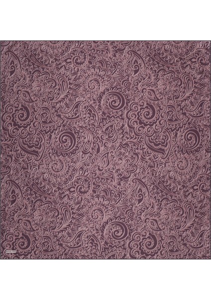 Mürdüm Sanat Desen Twill Ipek Eşarp modelleri