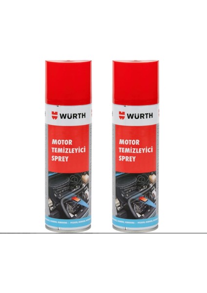 Würth 2x Motor Temizleyici Sprey 500 ml (Su Gerekmez)