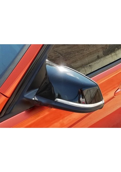 Oto Çizgi Bmw F20 - F30 Uyumlu Yarasa Ayna Kapağı Piano Black