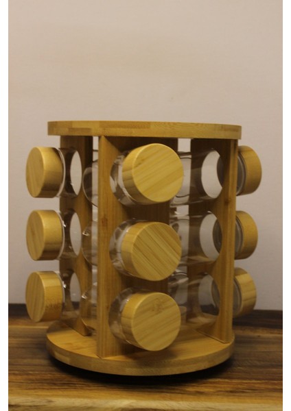 Dönerli 12'li Bambu Baharatlık Seti, Şık ve Kullanışlı Mutfak Düzeni Sağlıyor fiyatları