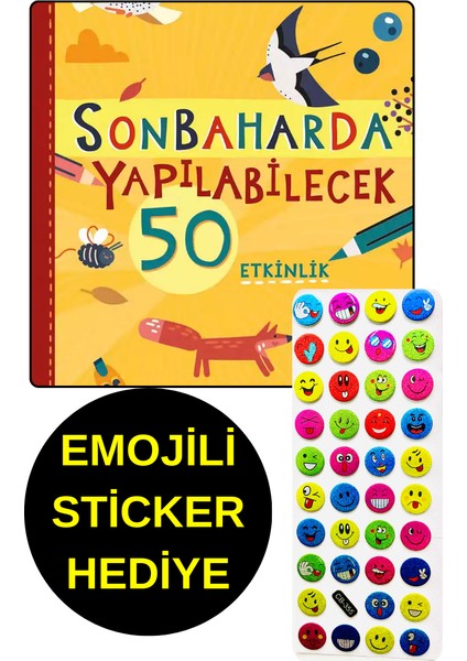 Emojili Sticker Hediye - Okul Öncesi Resimli Kitaplar - Sonbaharda Yapılabilecek 50 Etkinlik