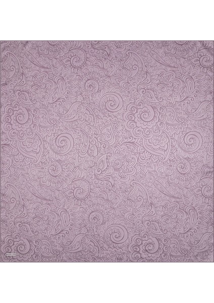 Lavanta Sanat Desen Twill Ipek Eşarp modelleri