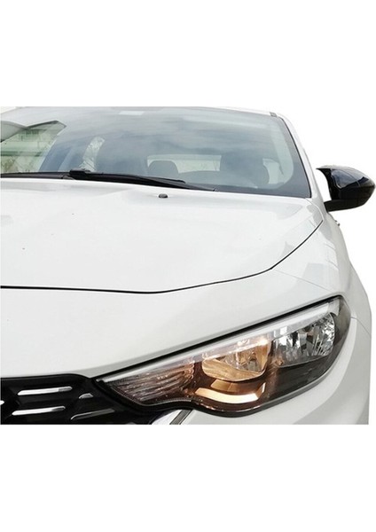 Oto Çizgi Fiat Egea Yarasa Ayna Kapağı Batman Piano Black Parlak Siyah