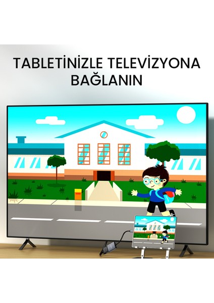 Type-C To VGA 1080P 60Hz Çevirici Dönüştürücü Kablo Adaptör