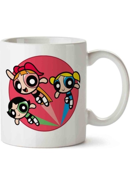 Powerpuff Girls Merkezde Kupa Bardak