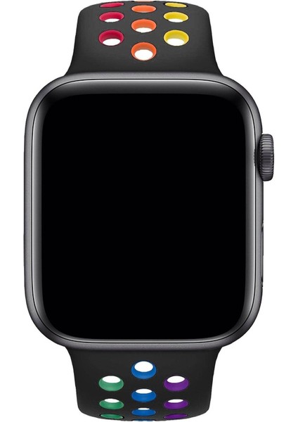 Apple Watch Series 5 42 MM Fileli Kordon Siyah-Renkli fiyatları