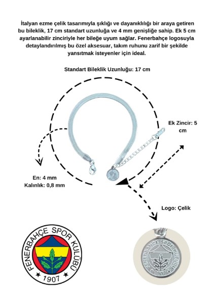 Fb Italyan Ezme Çelik Bileklik fiyatları