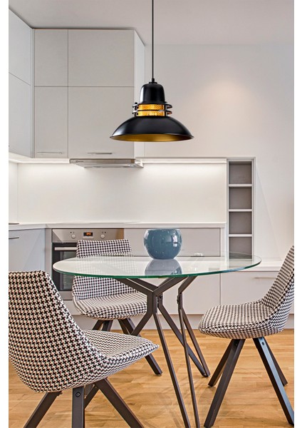 Candela Tekli Sarkıt Aydınlatma Metal Sıvama, Ev, Ofis, Cafe, Restoran Avizeleri, E27 Duy