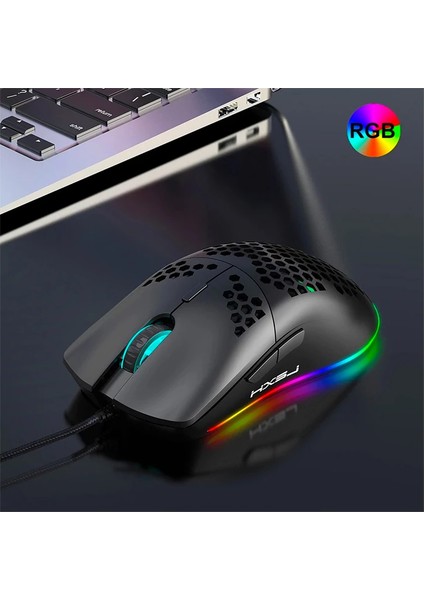 Hxsj J900 USB Kablolu Rgb Dpi Oyuncu Mouse Gaming MOUSE-(1903) fiyatları
