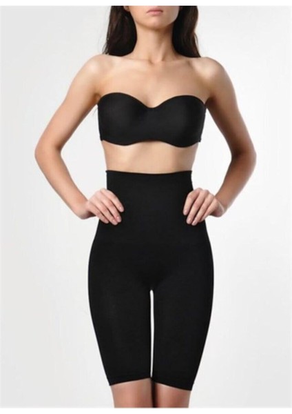 Kadın Poky Yüksek Belli Uzun Paçalı Toparlayıcı Esnek Korse