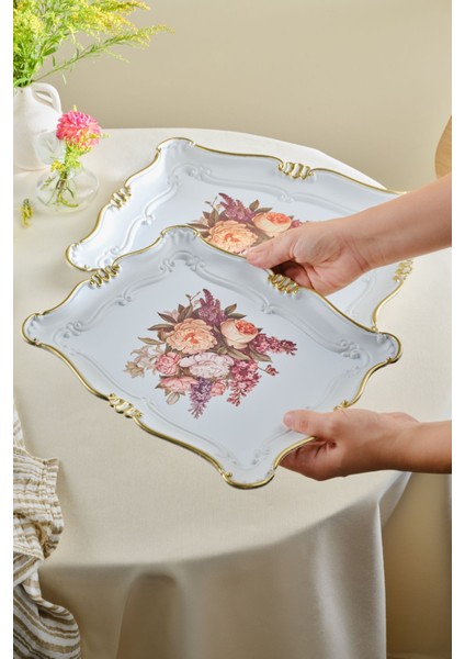 Gri Melamin Dikdörtgen Tepsi, 33/42 Cm, Şık ve Dayanıklı Tasarım modelleri