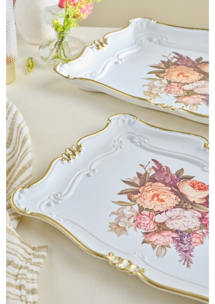 Gri Melamin Dikdörtgen Tepsi, 33/42 Cm, Şık ve Dayanıklı Tasarım fırsatları