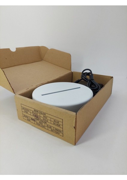 Pleksi Beyaz 3D Kuleler LED Işıklı Masaüstü Gece Lambası modelleri