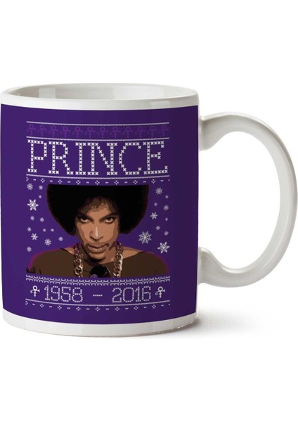 Prince Christmas Knit Iki Tarafı Baskılı Kupa Bardak