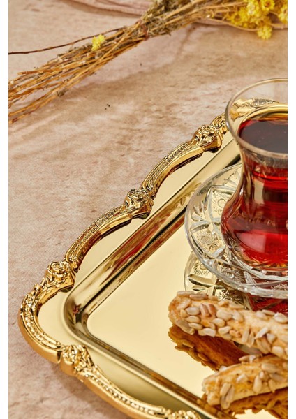 Kare Serisi Metal Sunum Tepsisi, Nişan ve Söz Için Gold Aksesuar fırsatları