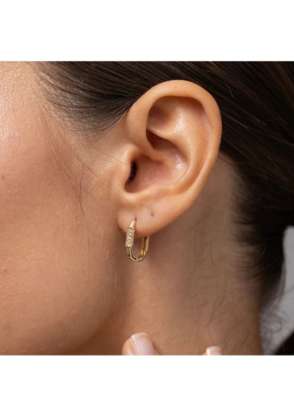 Minimal Altın Küpe