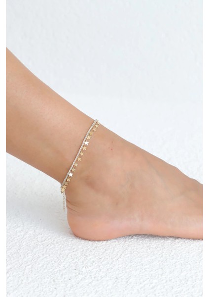 Tamtur Minimal Yıldız Sallantılı Altın Halhal fırsatları