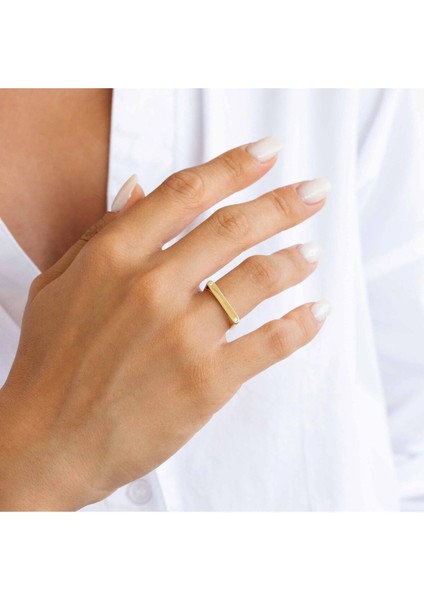 Minimal Altın Yüzük