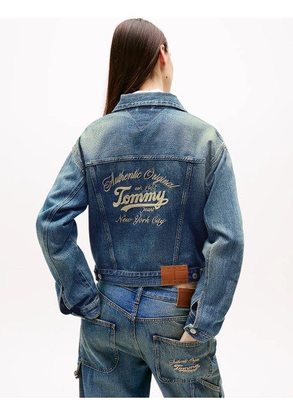 Th DW0DW21061 Pleated Trucker CI2037 Kadın Ceket modelleri