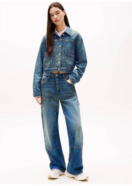 Th DW0DW21061 Pleated Trucker CI2037 Kadın Ceket fırsatları