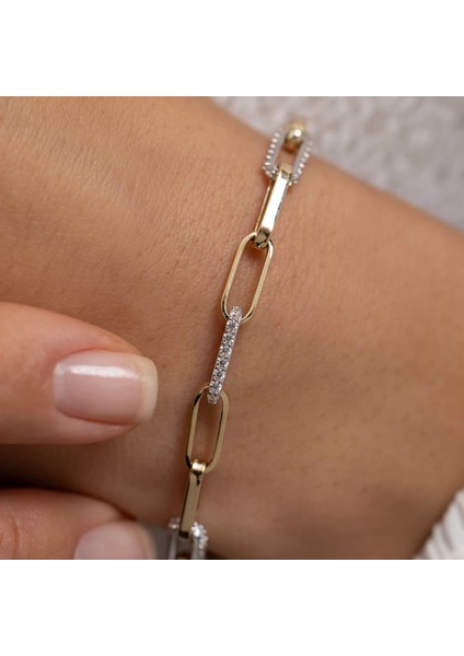 Taş Detay Minimal Ataç Altın Bileklik fiyatları