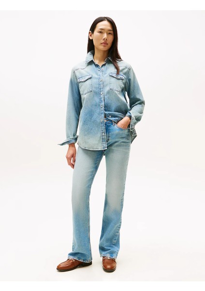 Th WW0WW45682 Dnm Lex Bootcut Rw Kadın Pantolon fırsatları