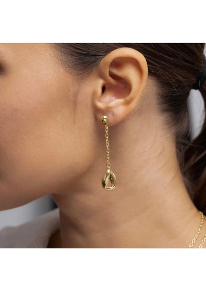 Italyan Gurmet Altın Küpe